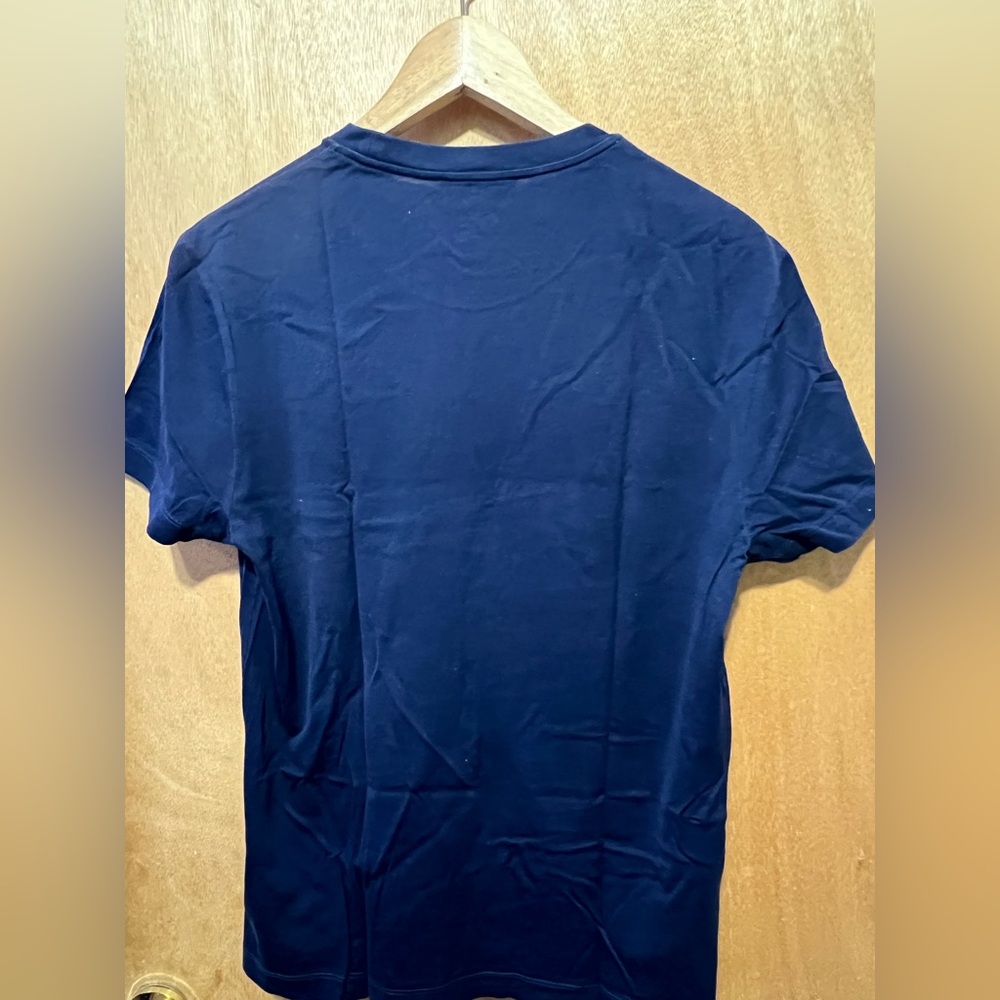 Versace Men's Dark Blue Graphic Tee - Picture 3 of 4